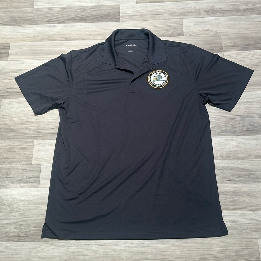 M1 Support Services Columbus AFB Gray Short Sleeve Shirt Size 2XLT